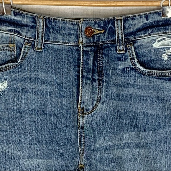 Pilcro~Anthropolgie~NWT~Womens Slim Boyfriend Medium Wash Distressed Jeans~Sz 26 - Picture 4 of 15